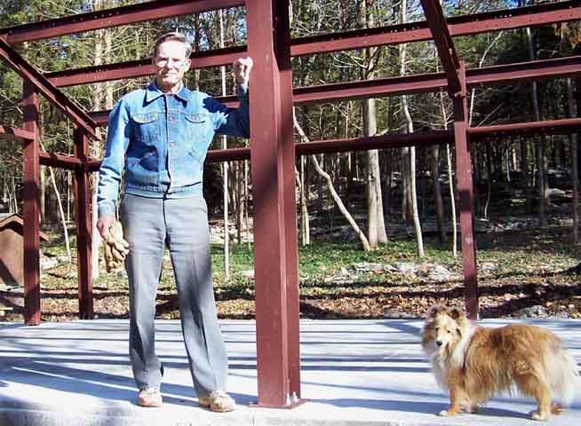 The F-100 building steel frame