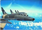 Picture of an F-100D over Vietnam.
               Click on this picture to start the video.